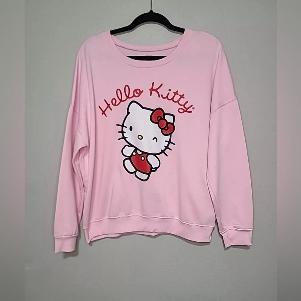 Hello Kitty Sweat Shirt Womens XL
Lightweight Fleece Lined Anime Lounge